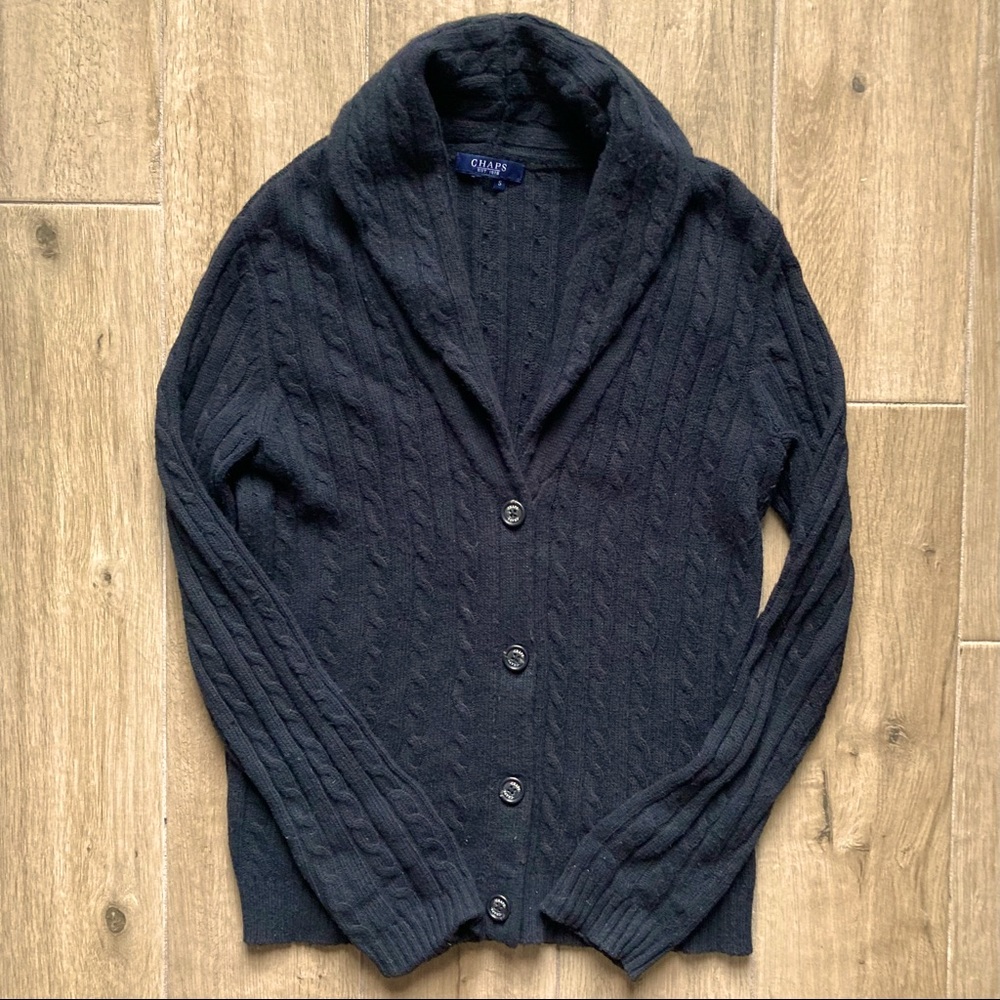 Chaps Shawl Collar Cardigan